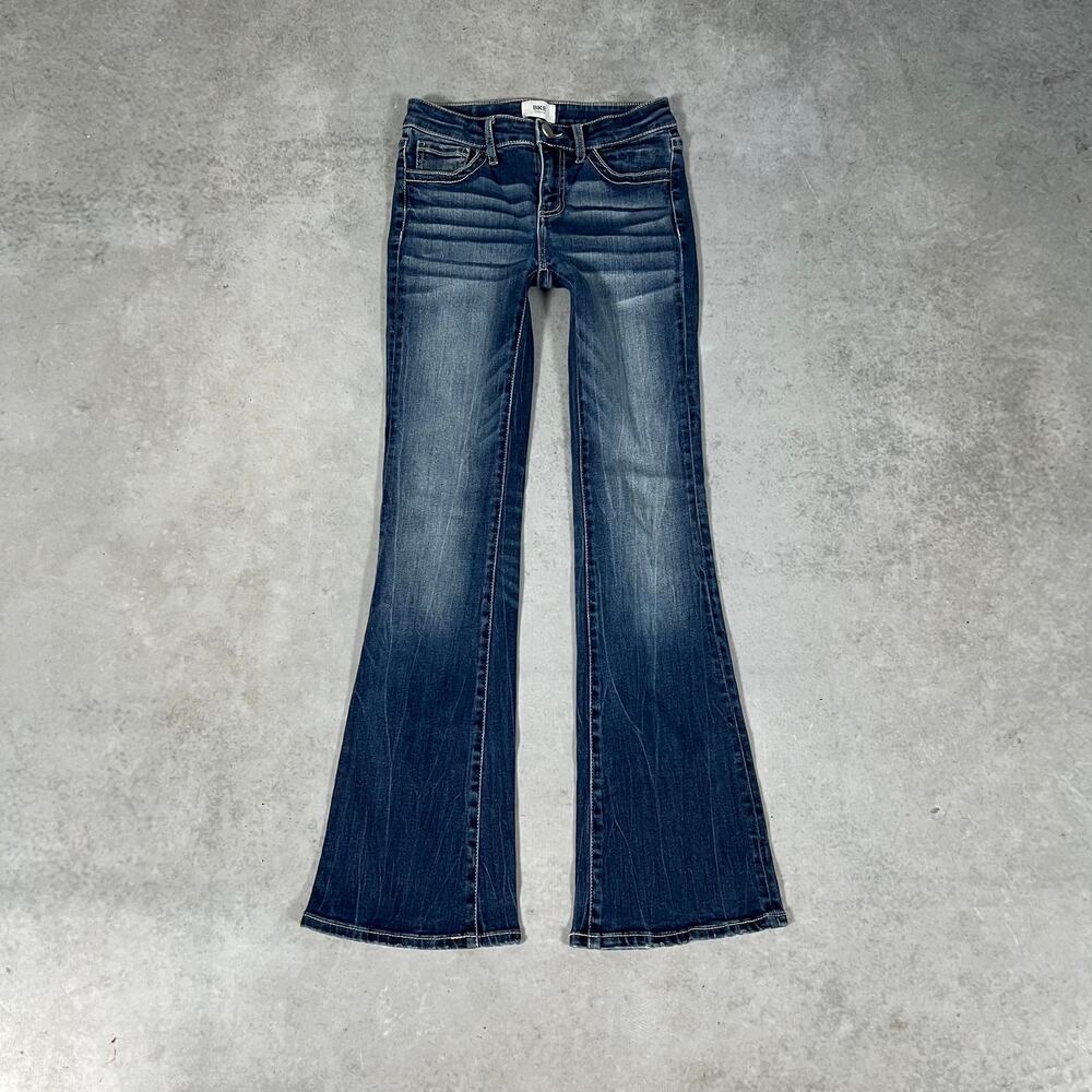 BKE Flared Low Rise Youth Size 12 Jeans Kids Dark Wash Bootcut Denim
